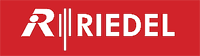 Riedel logo on a red background